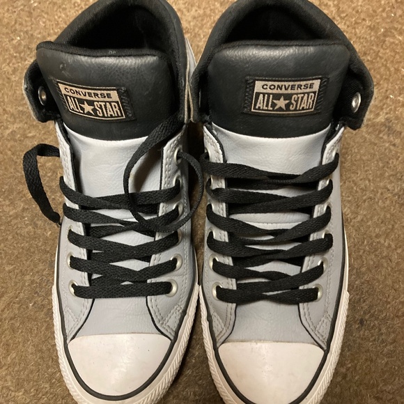 Converse All Star Unisex Light Gray High Top Sneakers - Picture 1 of 6